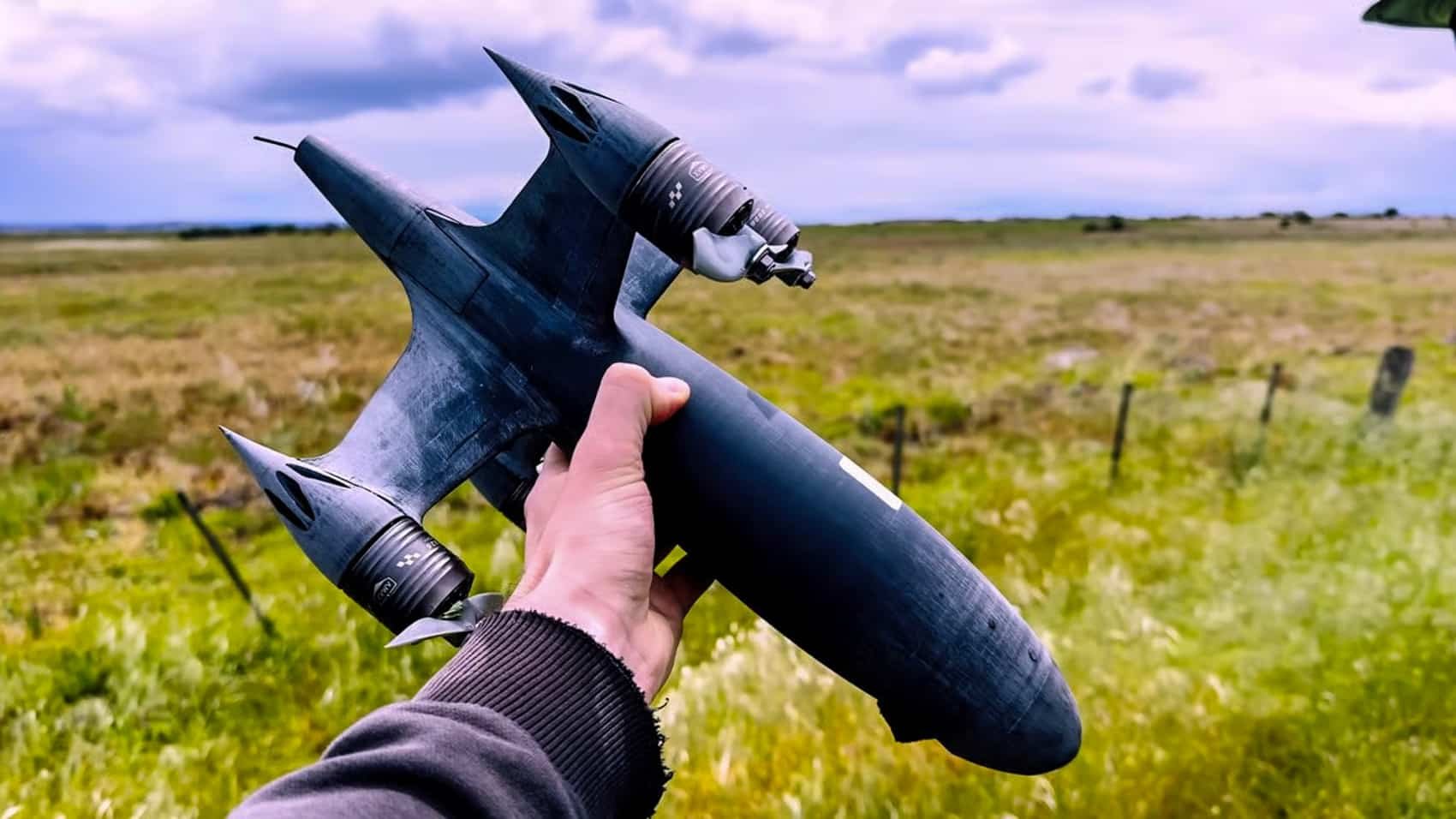 드론으로 받아서